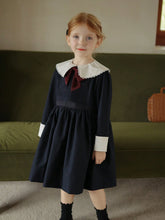 Young Girls Academy Style Dress, New Arrival Spring Niche Quality Bowknot Princess Dress
